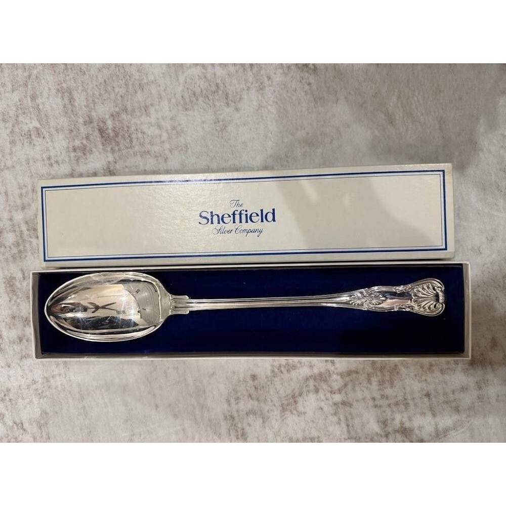 The Sheffield Silver Co Kings Pattern 13” Serving Dressing Spoon